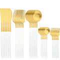 Cutlery Set | Stainless Steel | Gold Finish & Sleek Handles | Upscale Dining
