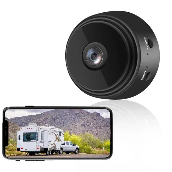 Wireless Backup Camera | Matte Black Plastic & Glass | Full HD Wireless Connectivity | RV or Truck Use