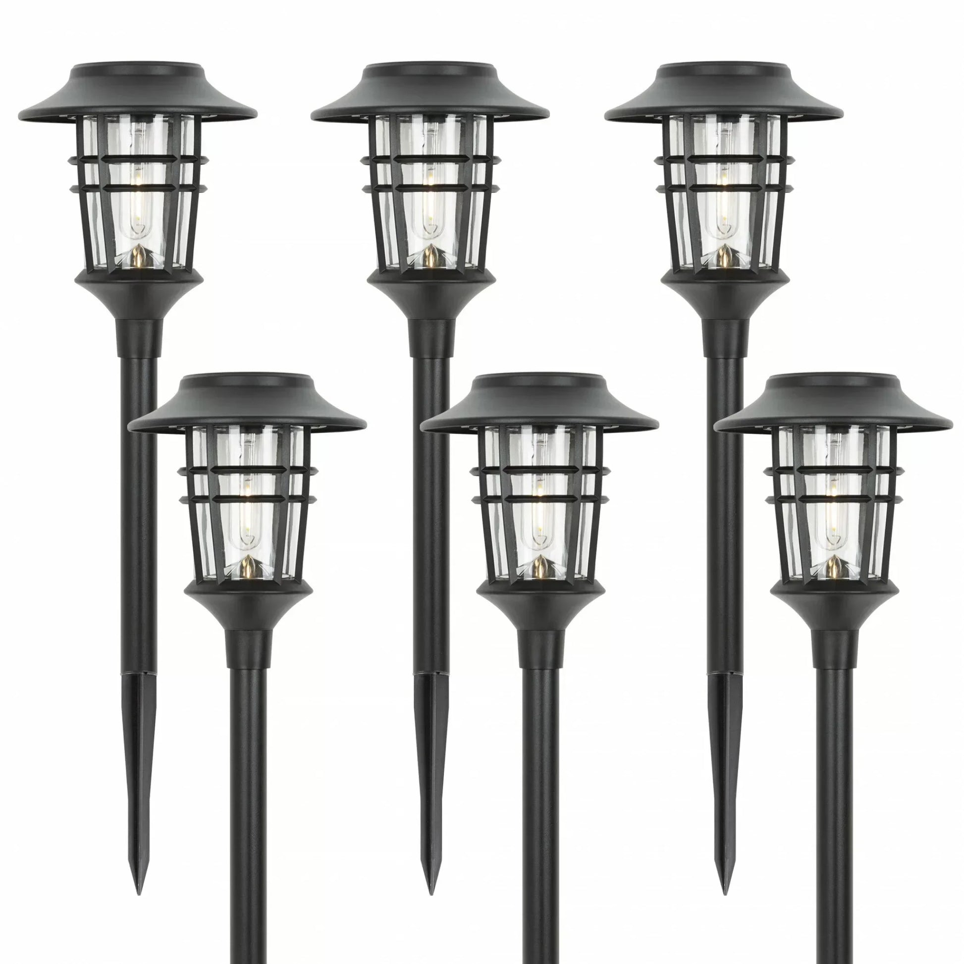 Outdoor Solar Floor Lamp | Stainless Steel & Glass | Weatherproof Lantern Style | Garden Path