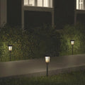 Outdoor Solar Floor Lamp | Stainless Steel & Glass | Weatherproof Lantern Style | Garden Path