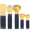 Cutlery Set | Stainless Steel | Gold Finish & Sleek Handles | Upscale Dining