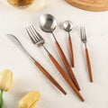 Cutlery Set | Stainless Steel & Rosewood | Polished Finish | Sophisticated Dining