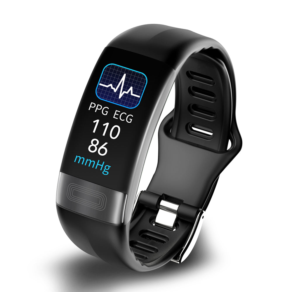 Smart Fitness Tracker with ECG, Heart Rate, Blood Pressure & Sleep Monitor
