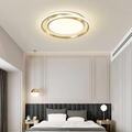 Ceiling Light | Brushed Gold Iron & Acrylic | Circular LED Design | Living Room