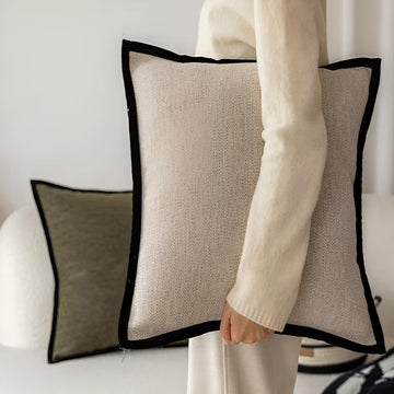 French-Inspired Modern Minimalist Cushion Cover with Hidden Zipper