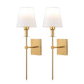 Wall Sconce | Matte Metal & Linen Shade | Rechargeable Wireless | Living Room Accent