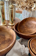 Bowl Set | Teak Wood | Nesting Design | Dining Table Essential