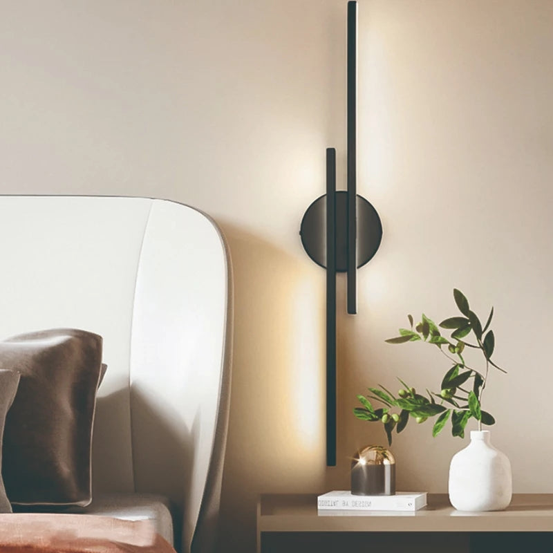 Modern LED Wall Light – Minimalist Aluminium Sconce with Indirect Ambient Lighting