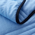 Cooling Blanket | Cooling Fabric & Polyester Blend | Pleated Texture | Bedroom Comfort