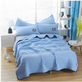 Cooling Blanket | Cooling Fabric & Polyester Blend | Pleated Texture | Bedroom Comfort