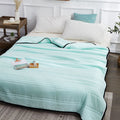 Cooling Blanket | Cooling Fabric & Polyester Blend | Pleated Texture | Bedroom Comfort