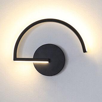 Modern Curved Aluminium LED Wall Light – Minimalist Contemporary Sconce