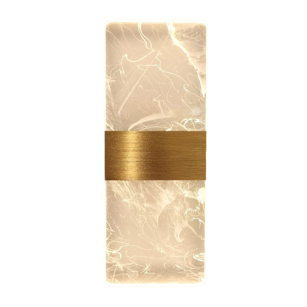 Acrylic Wall Lamp with Cloud Pattern, Warm Light