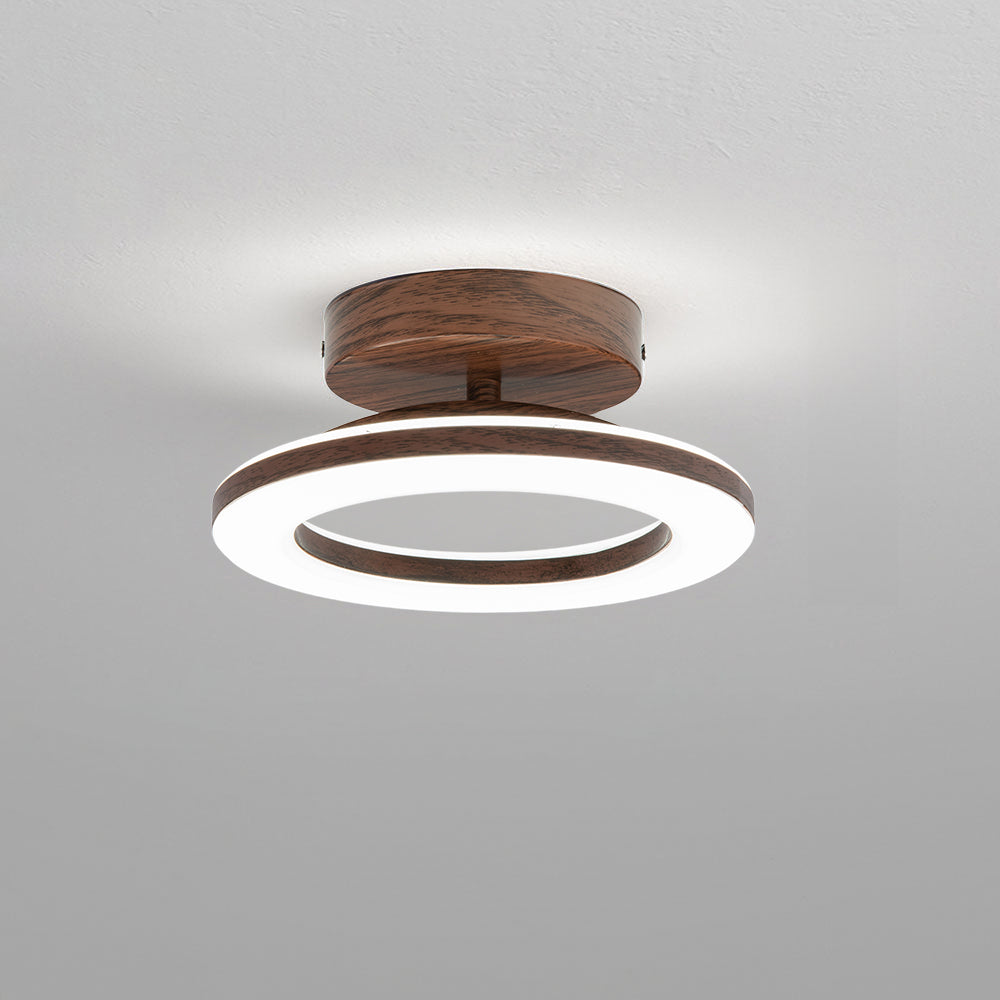 Ceiling Light | Acrylic & Walnut Wood | LED Light Strip | Living Room Accent