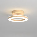 Ceiling Light | Acrylic & Walnut Wood | LED Light Strip | Living Room Accent