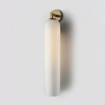 Modern Glass Wall Sconce – Minimalist Tubular Light Fixture for Ambient Home Lighting