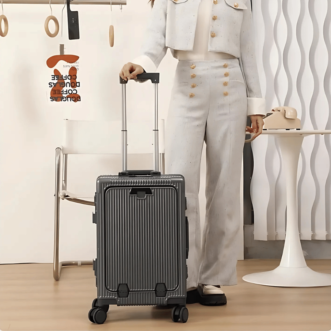 Smart Rolling Suitcase with USB Ports & TSA Lock - Manhattan Pro