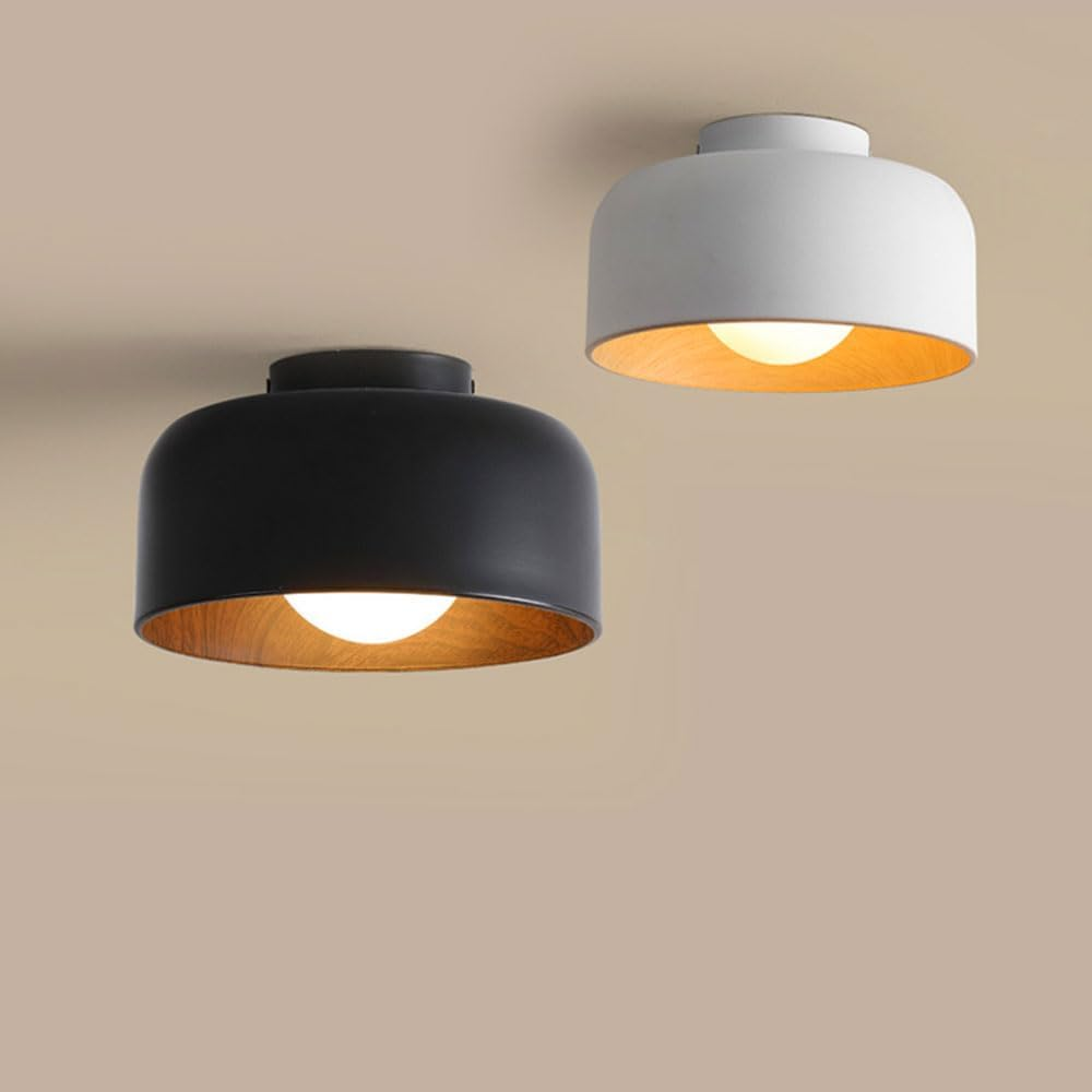 Modern Minimalist Metal Ceiling Light – Flush Mount Fixture for Living & Dining Rooms