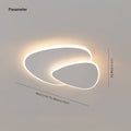 Ceiling Flush Mount | Metal & Acrylic | Asymmetrical LED | Contemporary Interior