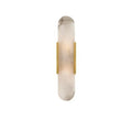 Wall Sconce | Marble & Antique Brass | Oval Marble Diffuser | Living Room Accent