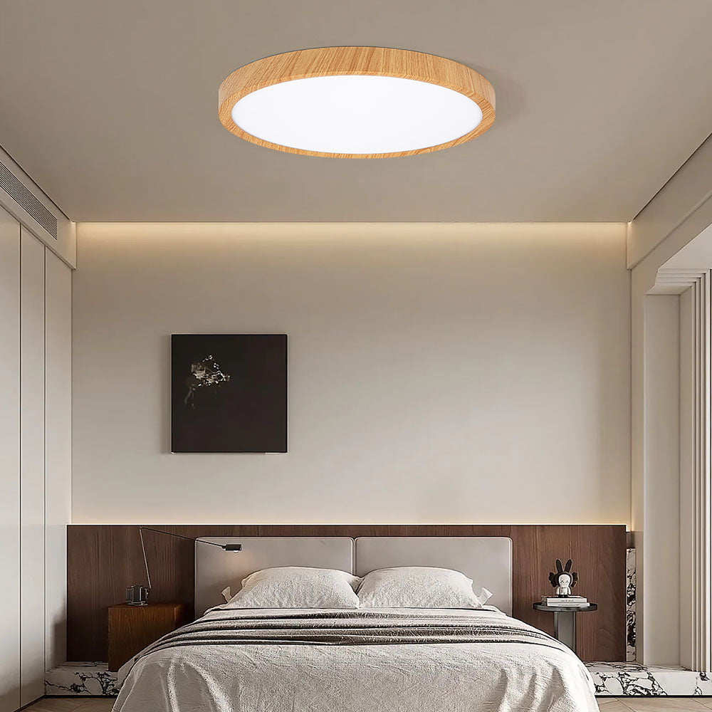 Modern Flush Mount LED Ceiling Light – Minimalist Acrylic Round Fixture