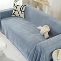 Blanket | Chenille | Herringbone Pattern & Tassel Edges | Living Room Accent