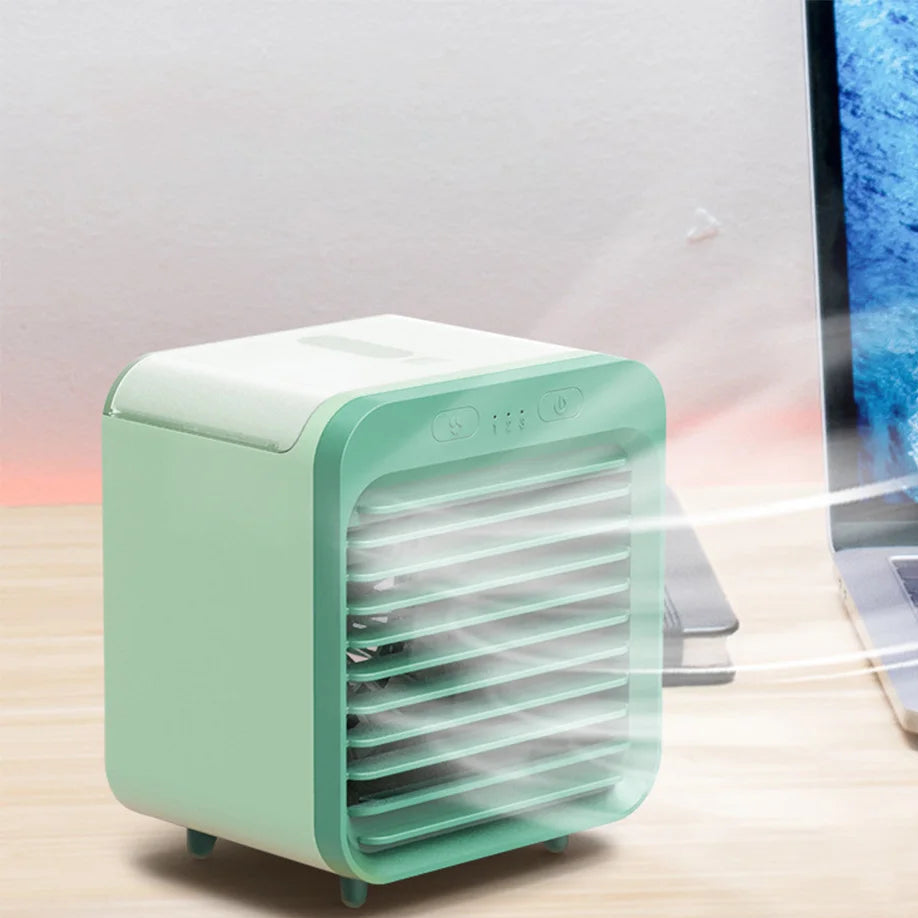 Portable 3-in-1 Mini Air Cooler with USB Charging & Humidifier Function
