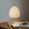 Table Lamp | Rice Paper & Metal | Soft Ambient Glow | Living Room Accent