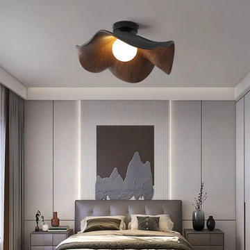 Contemporary Nordic Flush Mount Ceiling Light with Lotus Petal Design