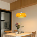 Pendant Light | Amber Glass & Polished Metal | Minimalist Silhouette | Cozy Interiors