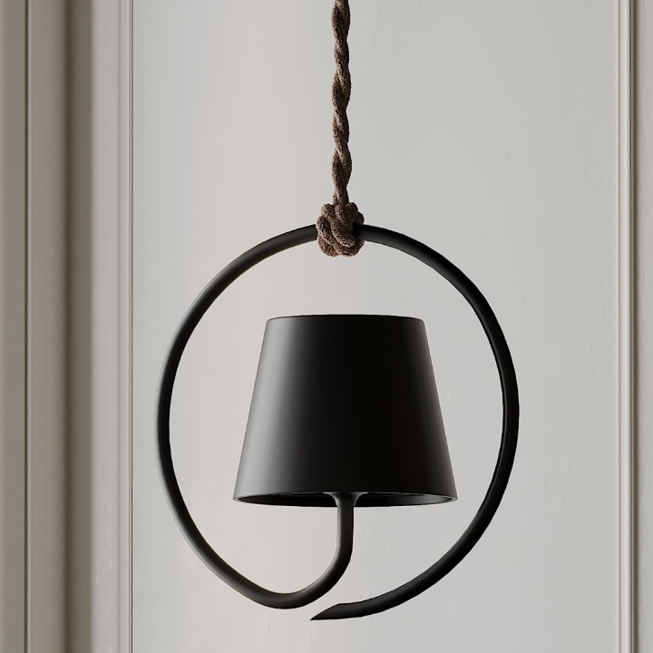 Modern Minimalist LED Pendant Light with Touch-Dim & USB Rechargeable