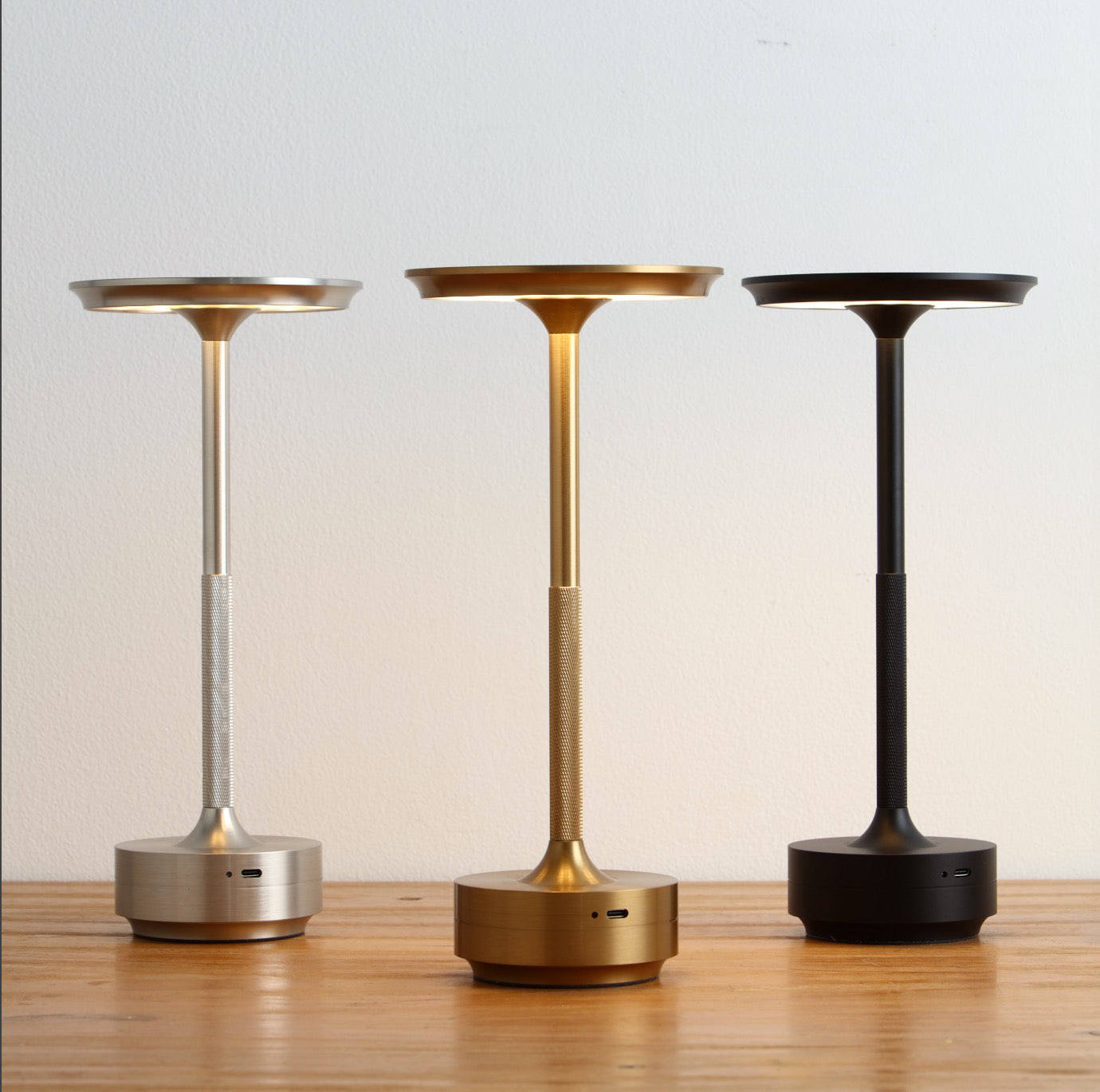 Wireless LED Table Lamp - Minimalist Design, USB Rechargeable, IP44 Waterproof