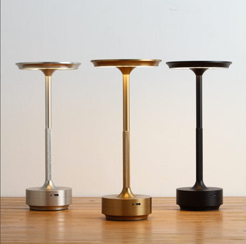 Wireless LED Table Lamp - Minimalist Design, USB Rechargeable, IP44 Waterproof