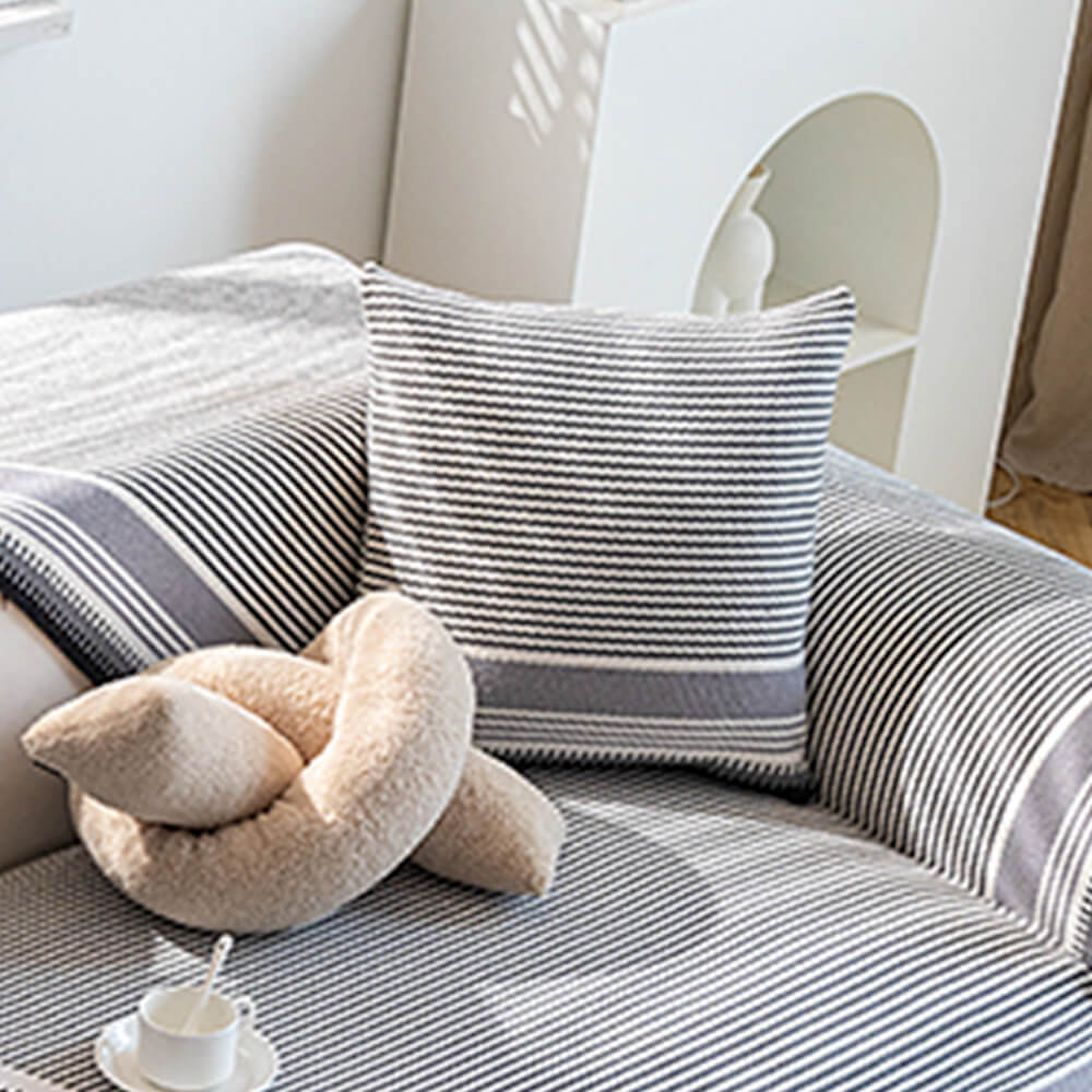 Couch Cover | Cotton & Linen | Textured Weave | Living Room Cozy