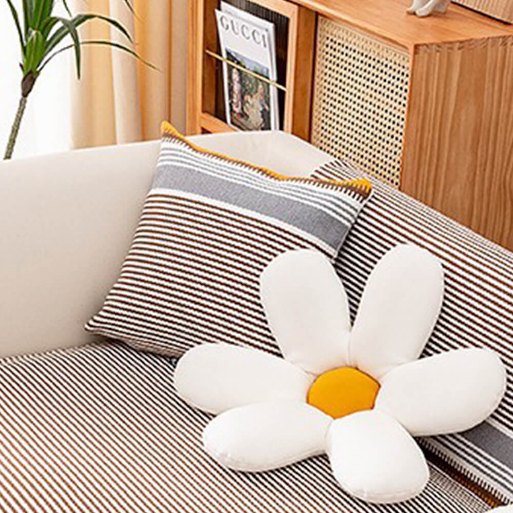 Couch Cover | Cotton & Linen | Textured Weave | Living Room Cozy