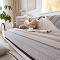 Couch Cover | Cotton & Linen | Textured Weave | Living Room Cozy