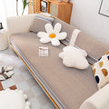 Couch Cover | Cotton & Linen | Textured Weave | Living Room Cozy