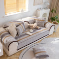 Couch Cover | Cotton & Linen | Textured Weave | Living Room Cozy