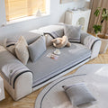 Couch Cover | Cotton & Linen | Textured Weave | Living Room Cozy