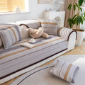 Couch Cover | Cotton & Linen | Textured Weave | Living Room Cozy