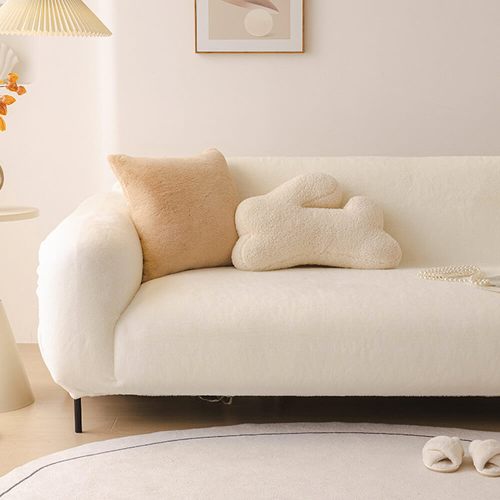 Sofa Cover | Plush Fabric | Full Coverage Design | Living Room Use