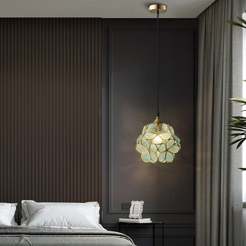 Nordic Glass Petal Pendant Light - Elegant Floral-Inspired Design