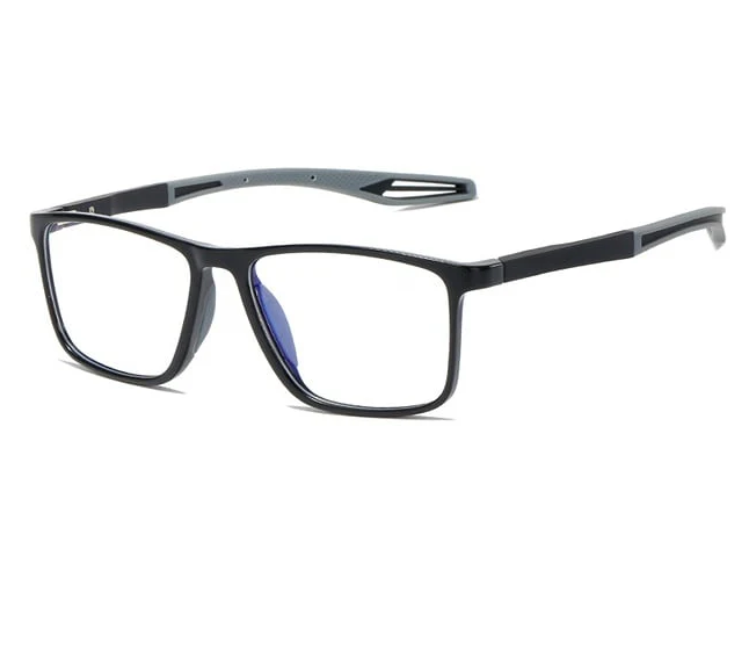 Lightweight Men's Blue Light Blocking Reading Glasses - Orlando Rectangular