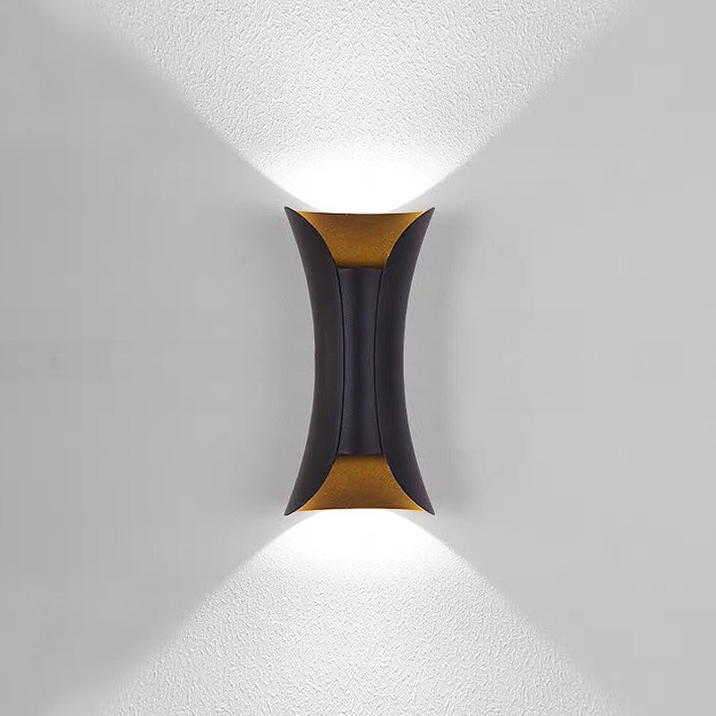 Modern IP65 Waterproof LED Outdoor Wall Light – Dual Beam Minimalist Sconce, Aluminium