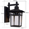 Outdoor Wall Light | Aluminum & Clear Glass | Rustic Industrial Lantern | Exterior Home Decor