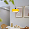 Pendant Light | Amber Glass & Polished Metal | Minimalist Silhouette | Cozy Interiors