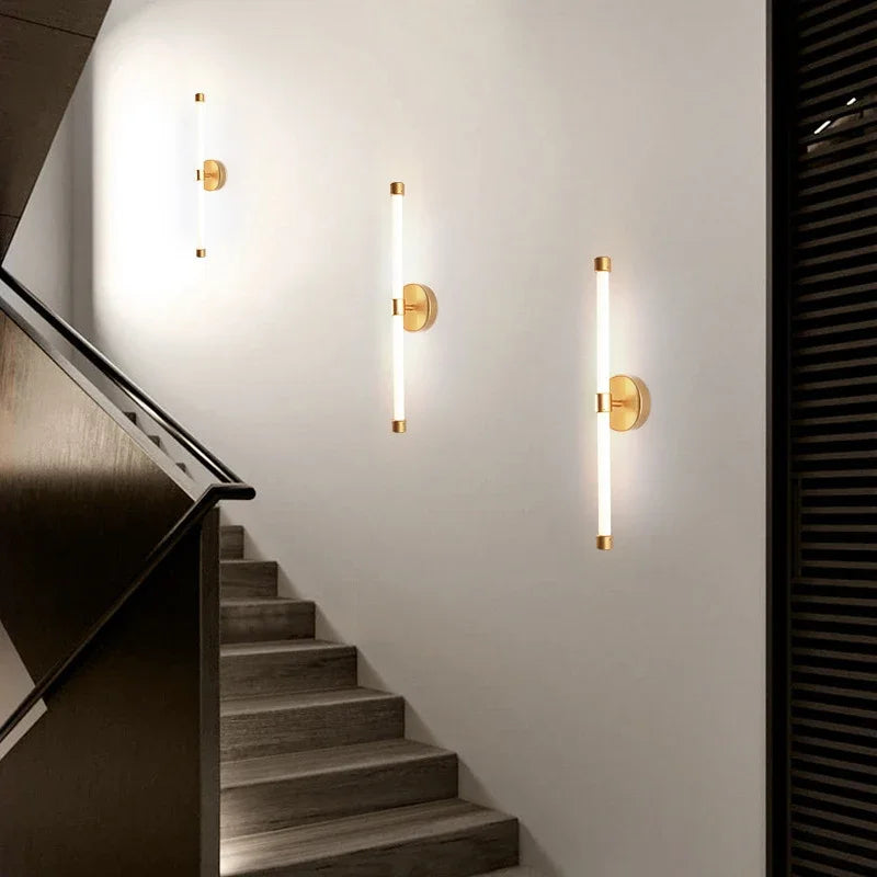 Modern Wall Sconce – Minimalist Aluminium Linear Light for Hallway or Bedroom