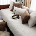 Couch Cover | Fleece & Non-Slip Backing | Warm Fleece Texture | Pet-Friendly Living Room