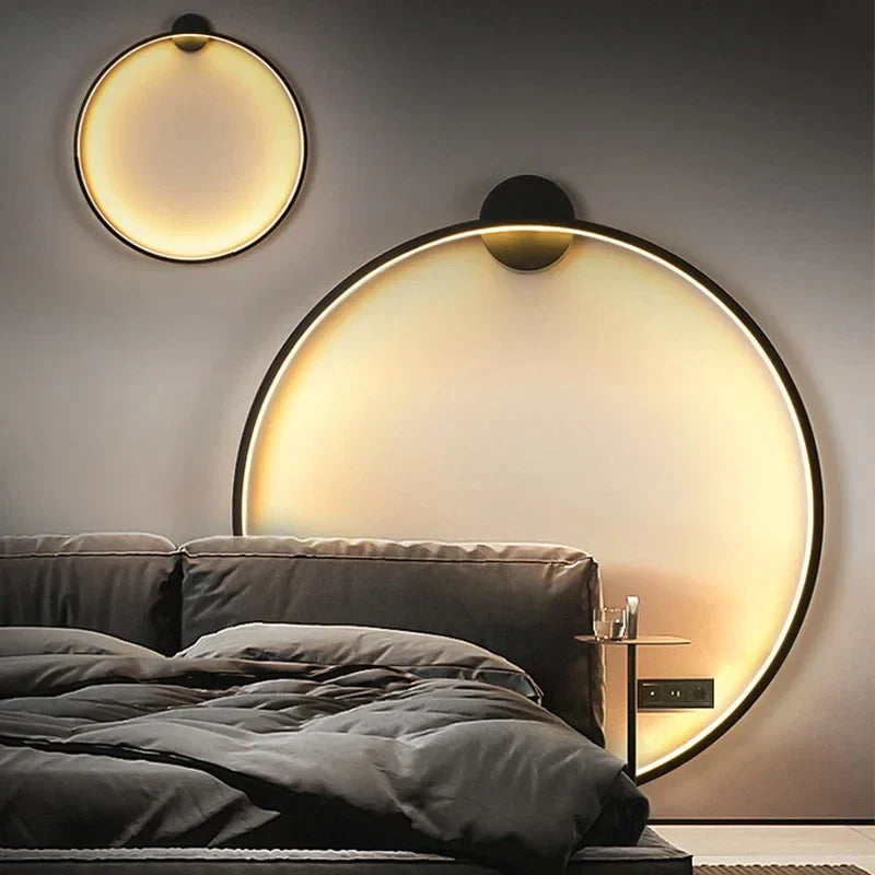 Minimalist Circular LED Wall Light – Modern Sleek Design for Ambient Lighting