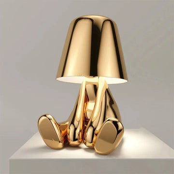 Modern Sculptural Table Lamp – Whimsical Design with Rechargeable Battery